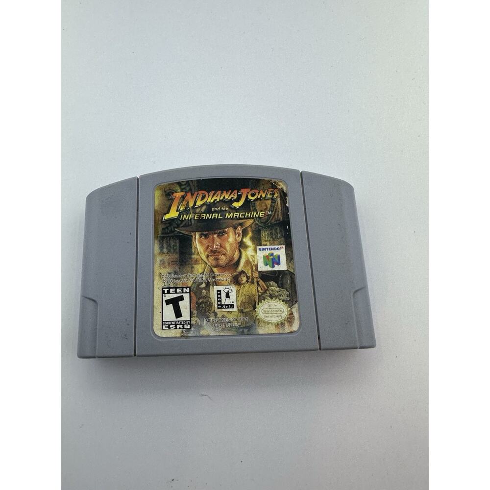 Indiana Jones And The Infernal Machine Nintendo 64 N64 Authentic Tested Fast Shi